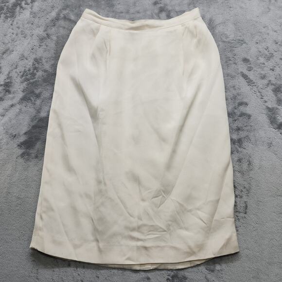 Vintage 80s Rickie Freeman Teri Jon Skirt Suit Size 12 Silk Sequin Jacket Pencil - Picture 10 of 15